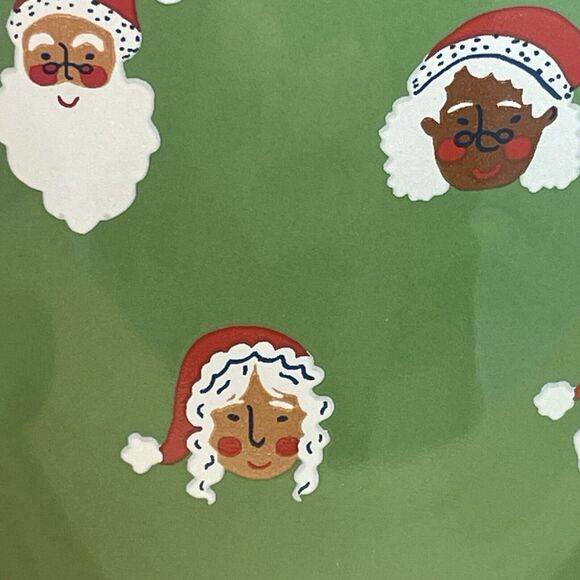 Wondershop Ho Ho Ho Black Santa Mrs. Claus Green Christmas Holiday Mug Whimsical - Picture 4 of 7